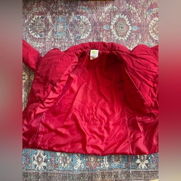 Kids crazy 8 size 7/8 Red Quilted Double-Breasted Pea Coat - Picture 8 of 10